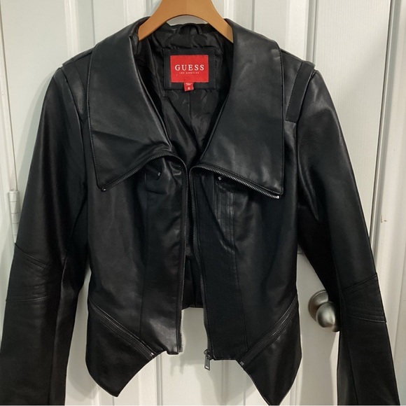 black GUESS cropped jacket - Picture 7 of 8